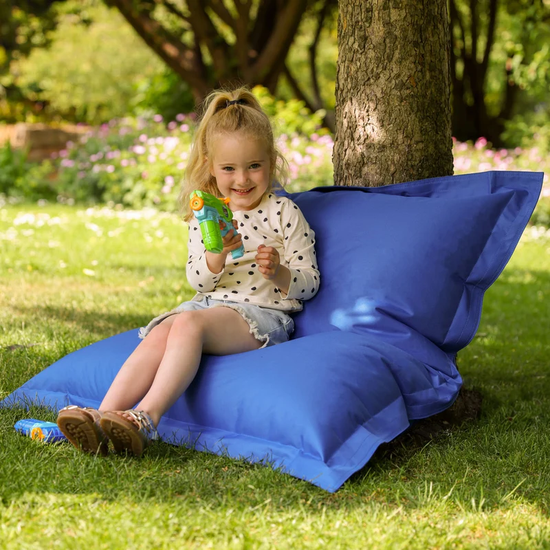 Kinder Sitzsack In- & Outdoor Bodenkissen - Blau