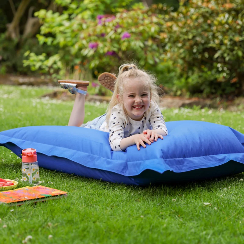 Kinder Sitzsack In- & Outdoor Bodenkissen - Blau