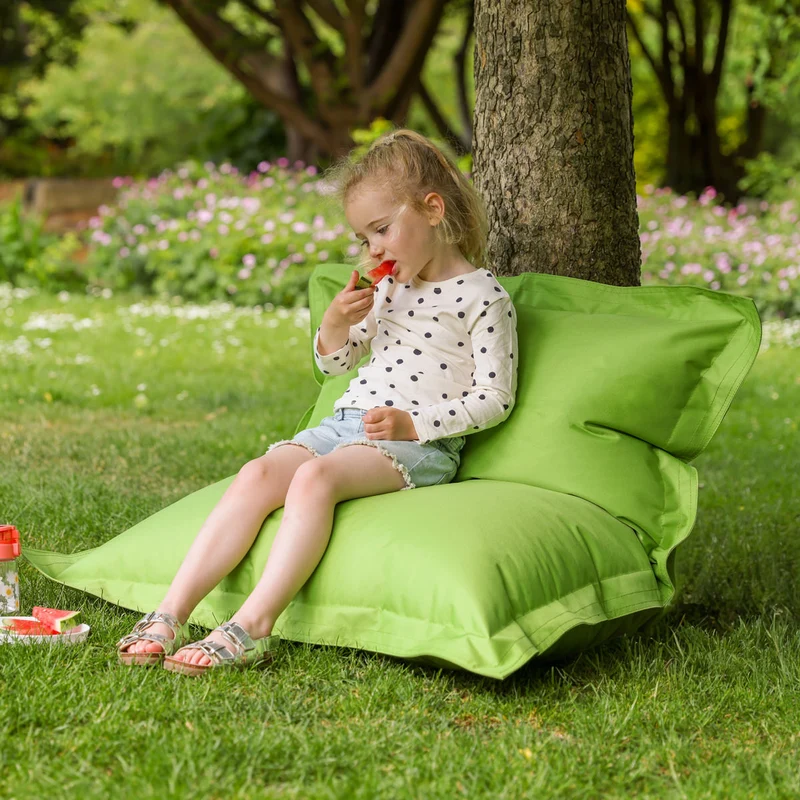 Kinder Sitzsack - Indoor & Outdoor Bodenkissen - Limettengrün