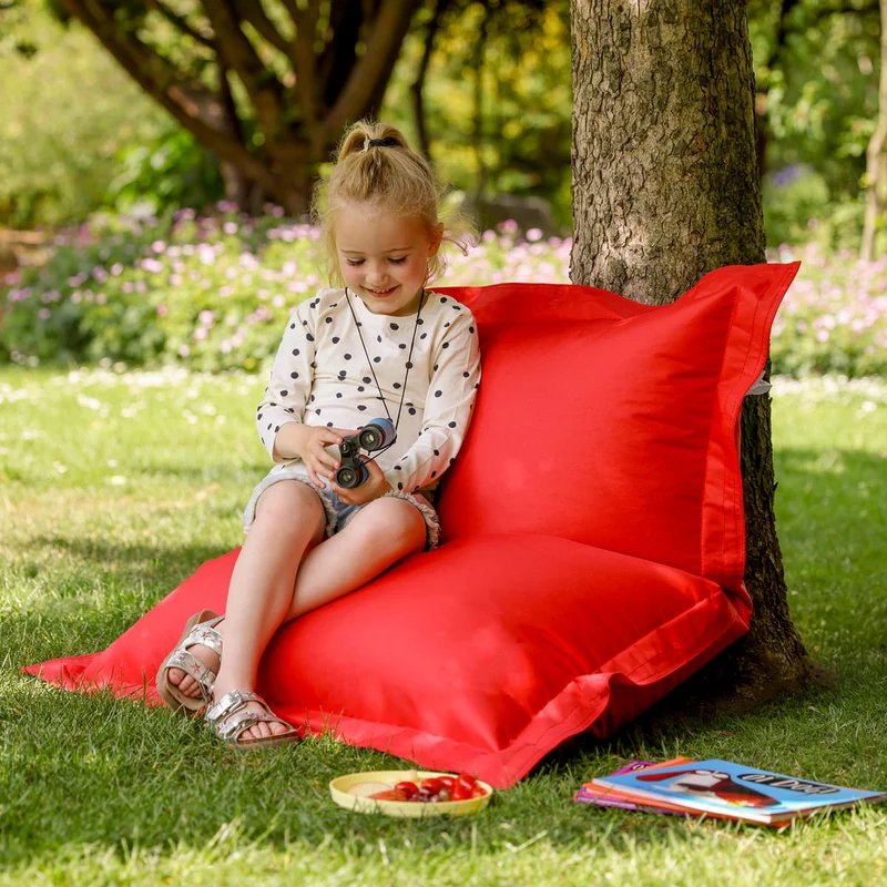 Kinder Sitzsack Indoor-Outdoor Bodenkissen - Rot