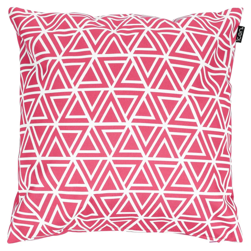 Art Deco Kissen für Drinnen und Draußen – Rosa