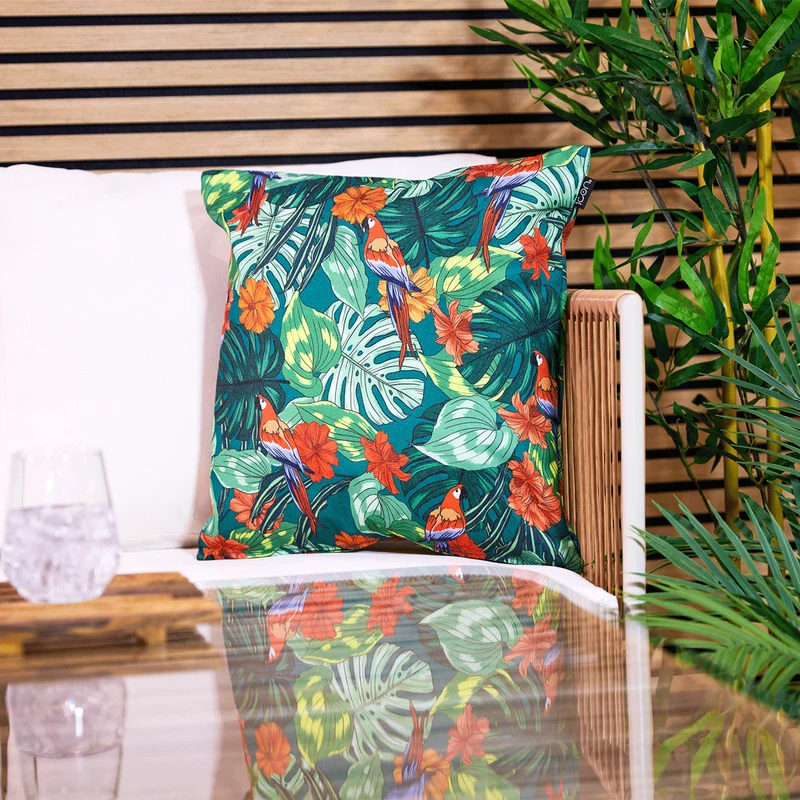 Parrot Indoor-Outdoor Kissen – Mehrfarbig