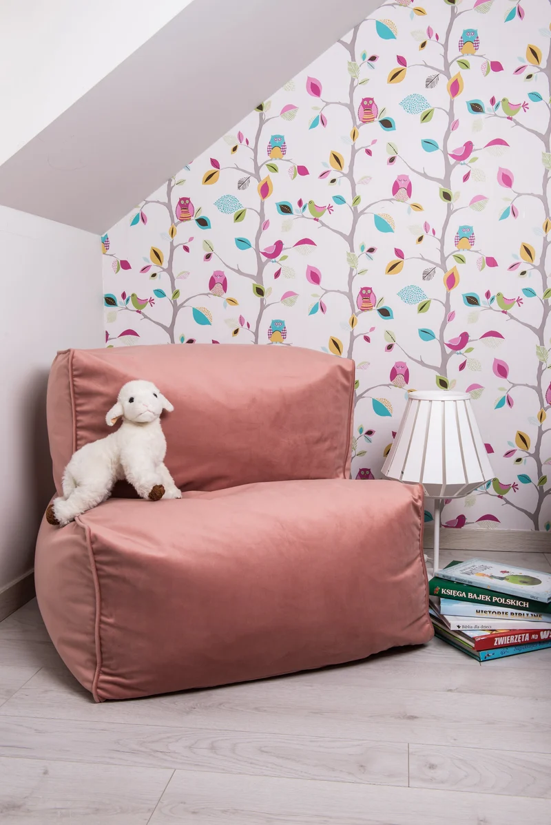 Sitzpuff aus Samt