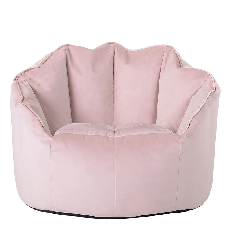 Sirena Samtsitzsack Sessel - Roséstaubrosa