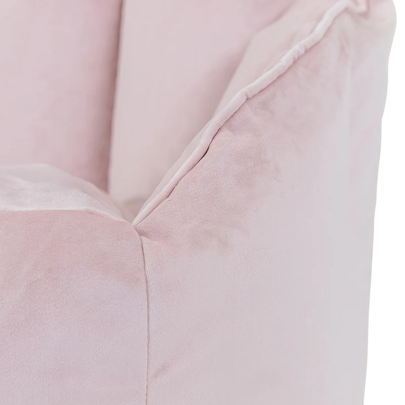 Sirena Samtsitzsack Sessel - Roséstaubrosa
