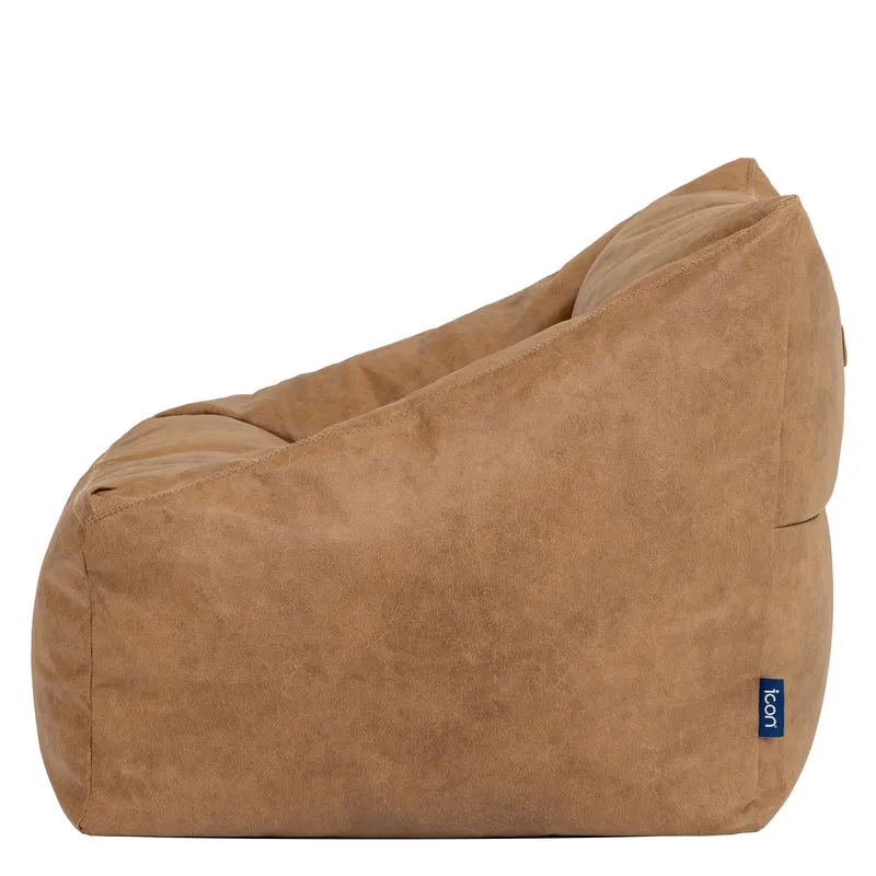 Natalia Kunstleder Sessel Sitzsack – Hellbraun