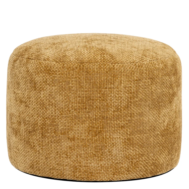 Milano Chenille Runder Hocker - Gold