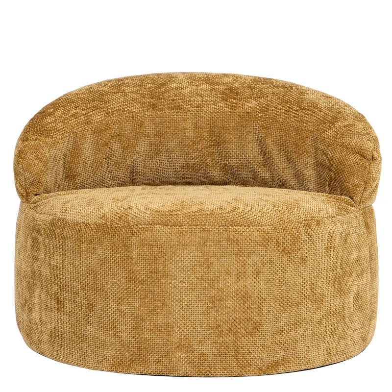 Orb Chenille Akzentsessel Sitzsack – Gold