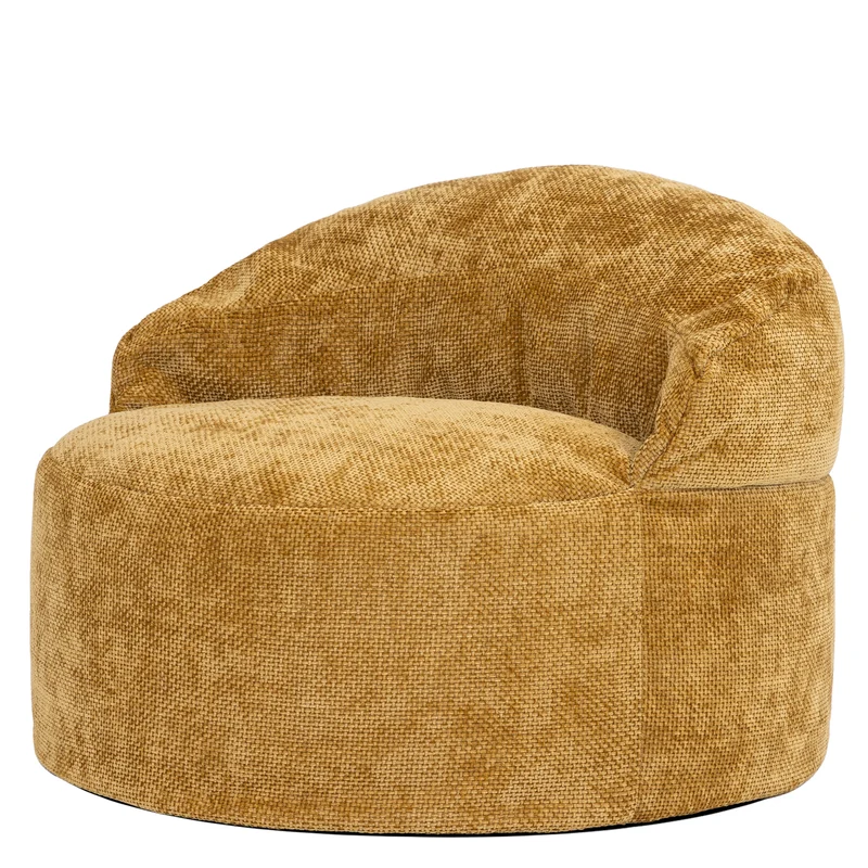 Orb Chenille Akzentsessel Sitzsack – Gold