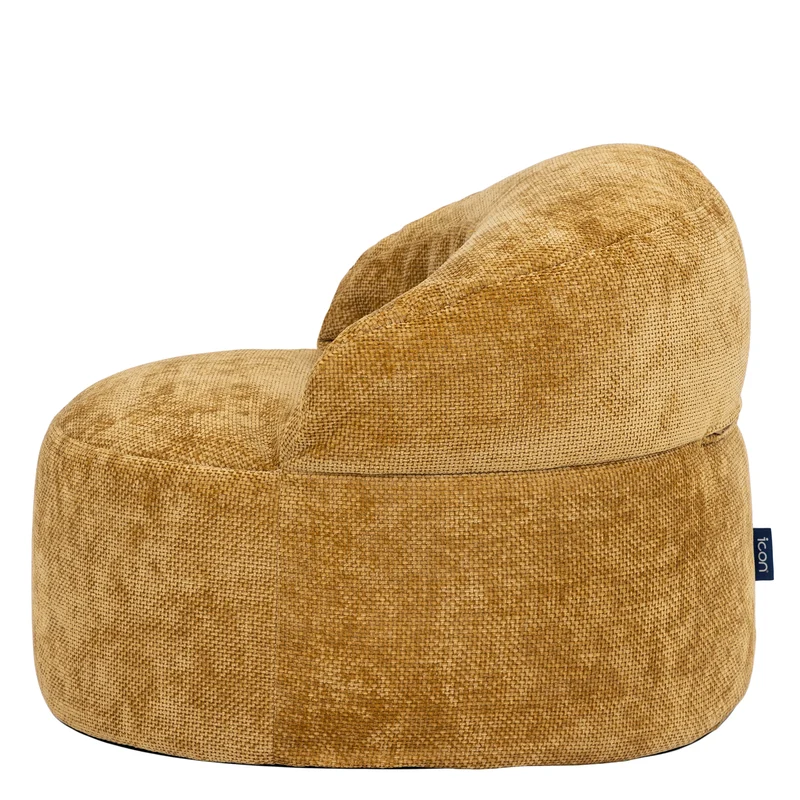 Orb Chenille Akzentsessel Sitzsack – Gold
