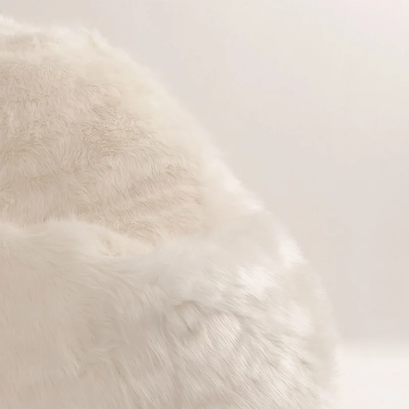 Faux-Fur Traum-Sitzsack - Beige