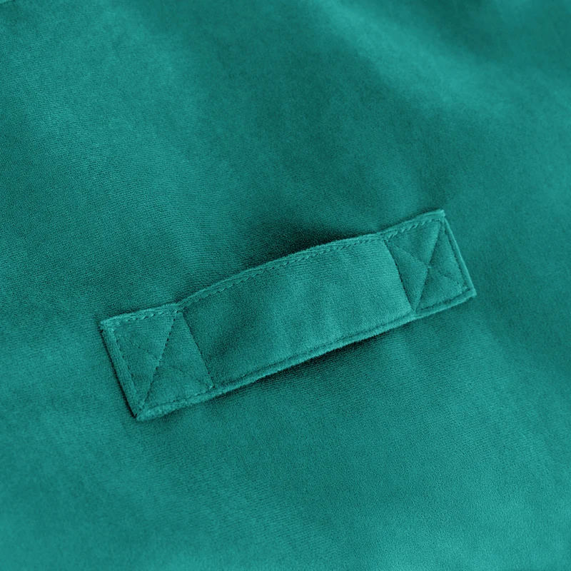 Natalia Sessel-Sitzsack mit Samtbezug, Blaugrün