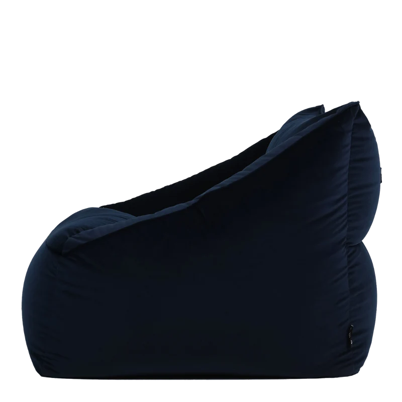 Natalia Sessel-Sitzsack mit Samtbezug, Mitternachtsblau