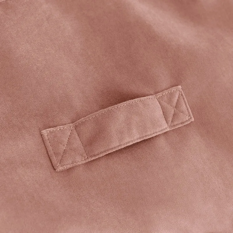Natalia Sessel-Sitzsack mit Samtbezug, Dämmerungsrosa