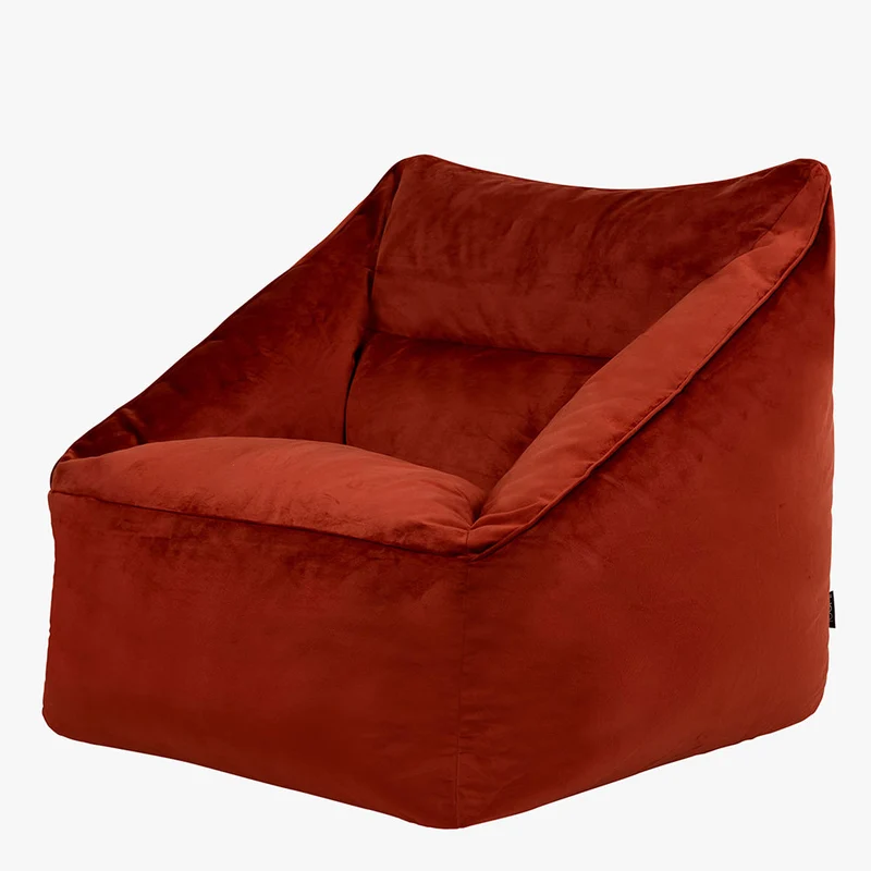 Natalia Samt-Sitzsack – Terrakotta