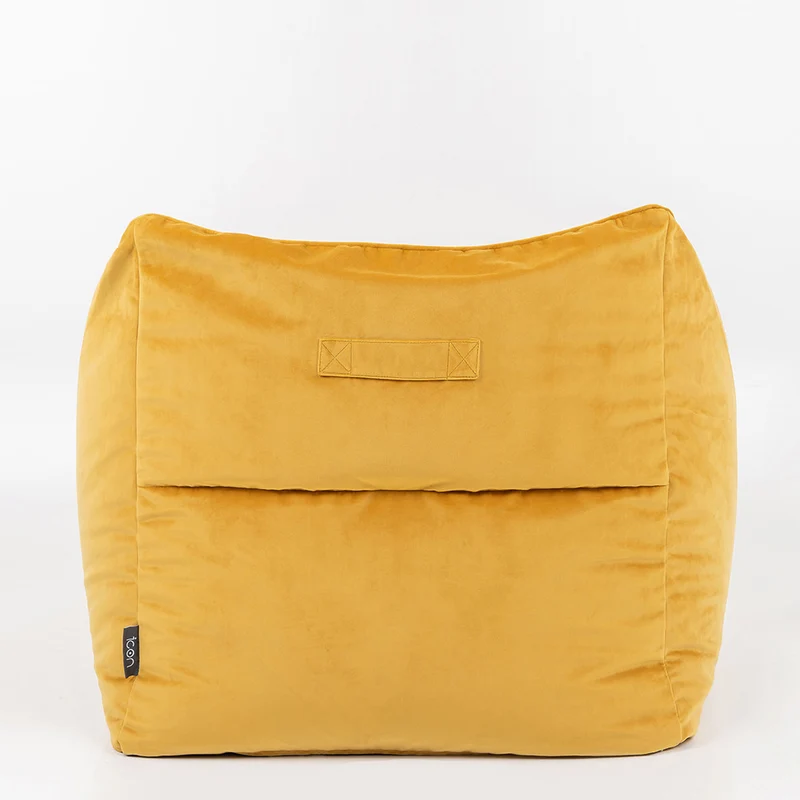 Natalia Sessel-Sitzsack mit Samtbezug, Gelb