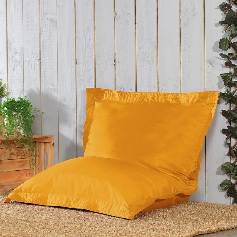 Riesiges Bodenkissen Sitzsack, Innen/Außen - Ockergelb