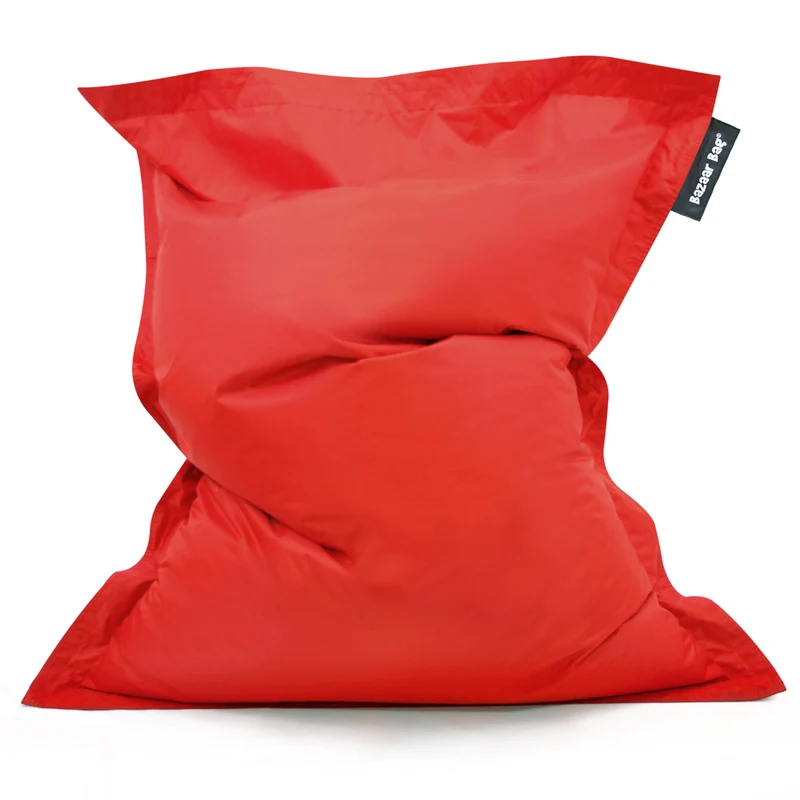 Riesiges Bodenkissen, Sitzsack, Innen/Außen – Rot