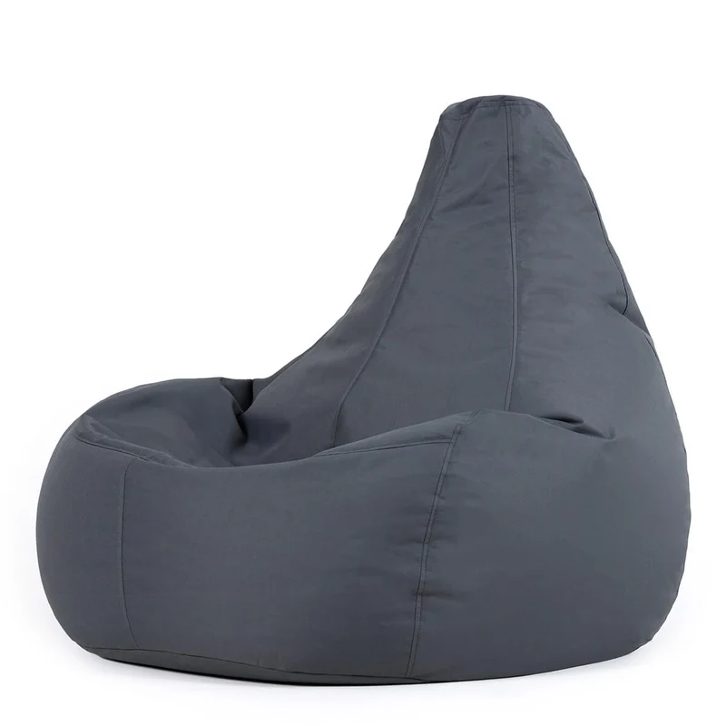 Recliner Sitzsack für den Innen- und Außenbereich, Dunkelgrau