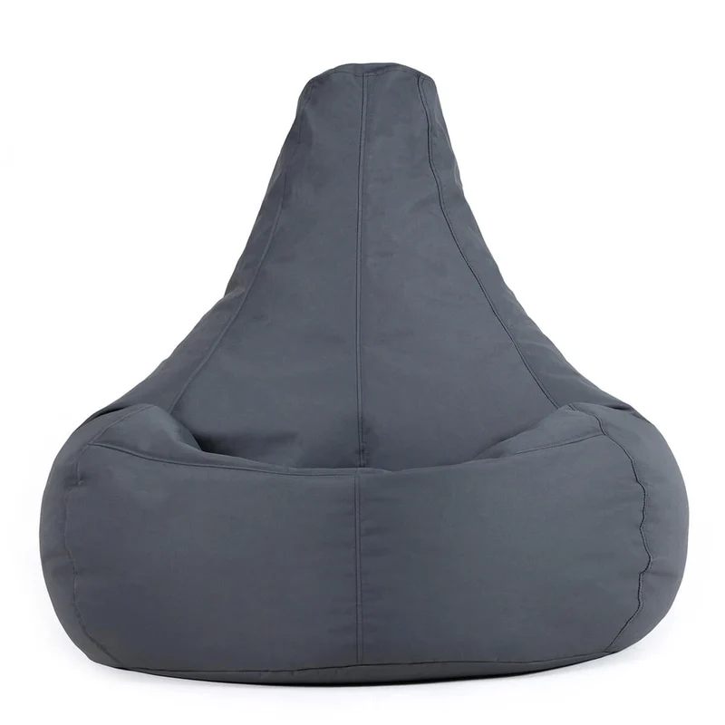 Recliner Sitzsack für den Innen- und Außenbereich, Dunkelgrau