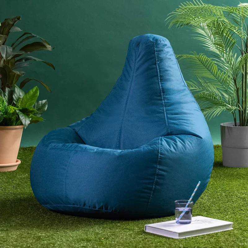 Recliner Sitzsack für den Innen- und Außenbereich, Blaugrün