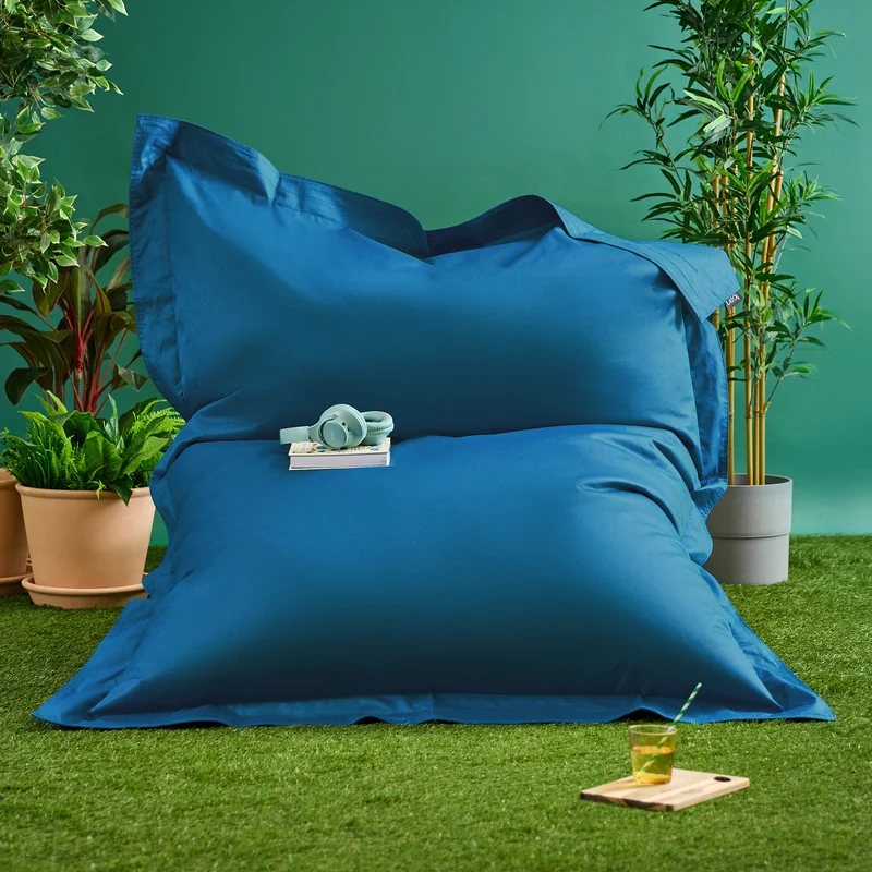 Bazaar Bag® Riesiger Sitzsack für drinnen und draußen – Petrol
