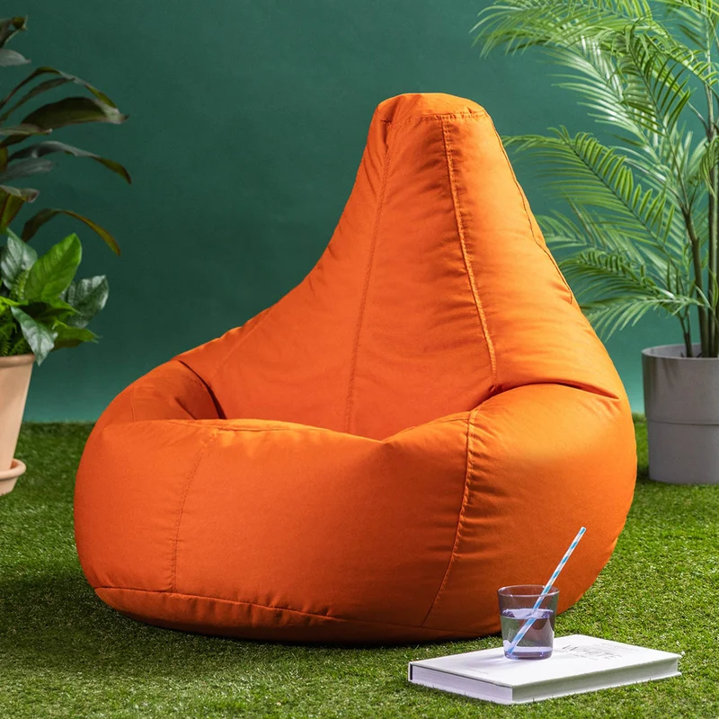 Dalton Sitzsack-Sessel für drinnen und draußen – Gaming-Sitzsack – Burnt Orange