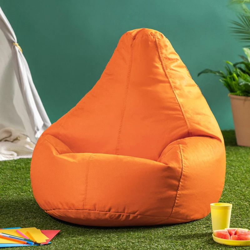 Sitzsack Dalton Indoor-Outdoor mit hoher Rückenlehne für Kinder – Burnt Orange