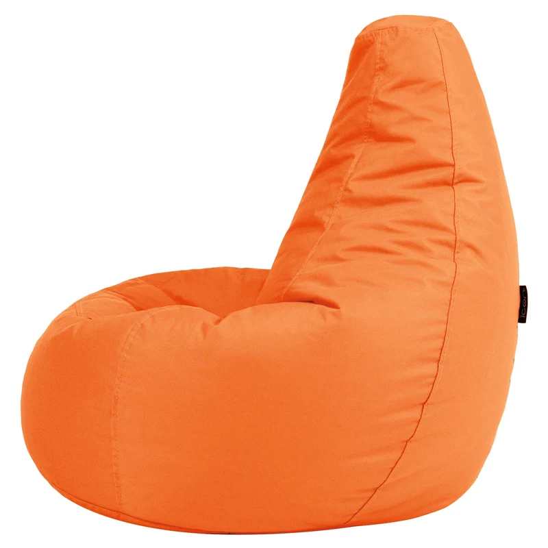 Sitzsack Dalton Indoor-Outdoor mit hoher Rückenlehne für Kinder – Burnt Orange