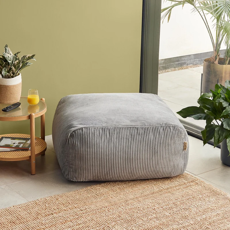 Zen Modulares Sofa, Jumbo Cord, Hellgrau
