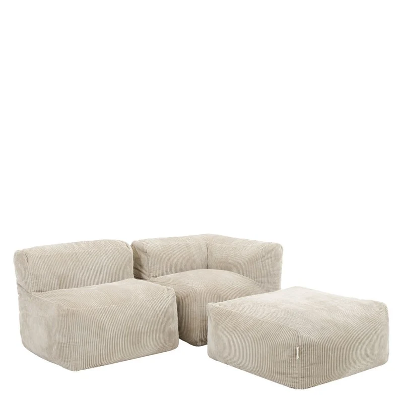 Zen Modulares Sofa, Jumbo Cord, Stein