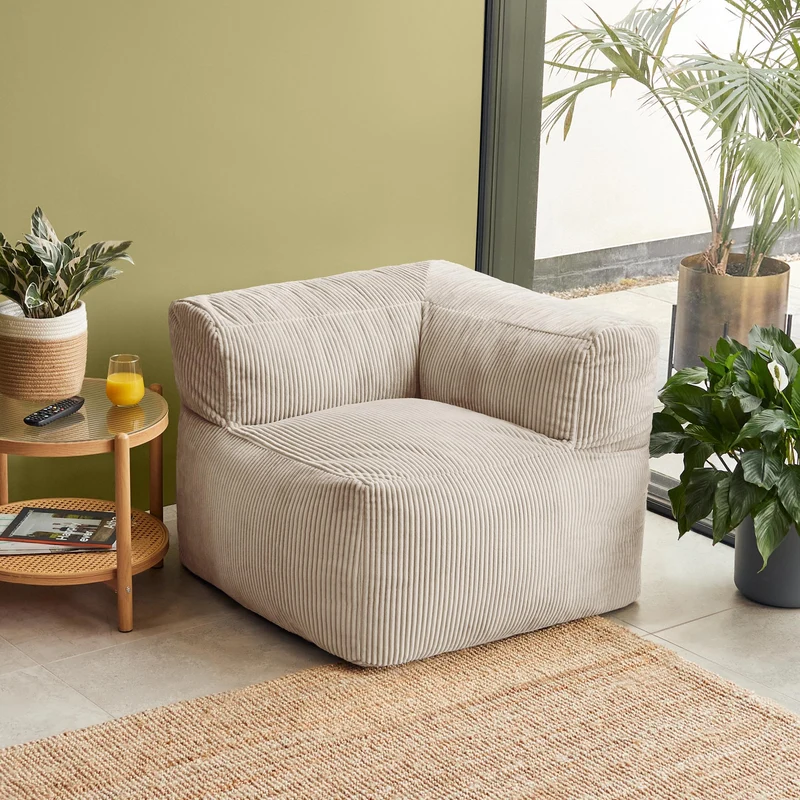 Zen Modulares Sofa, Jumbo Cord, Stein