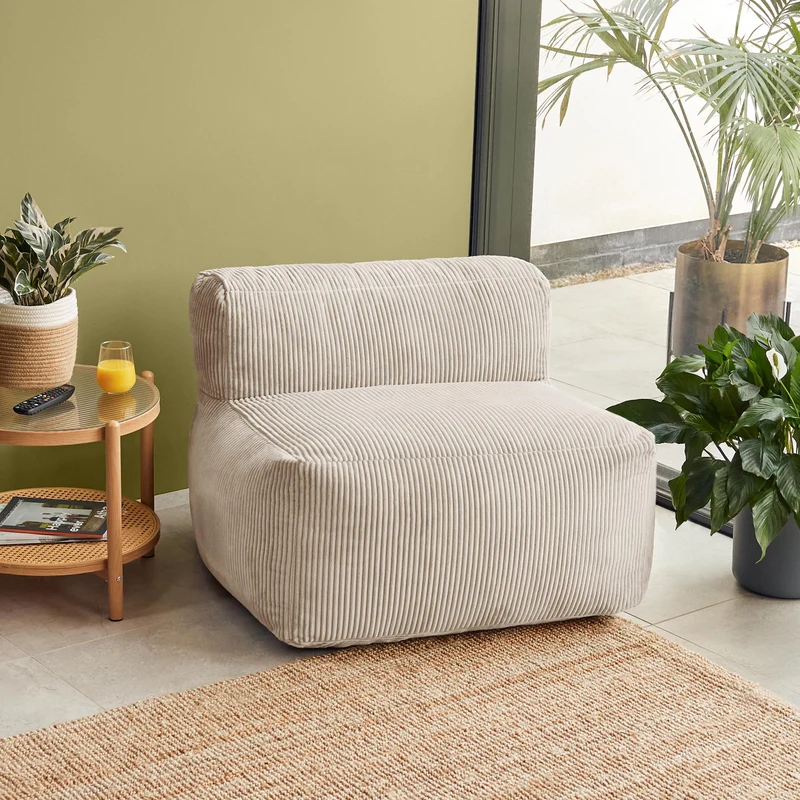 Zen Modulares Sofa, Jumbo Cord, Stein