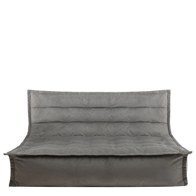 Kota Samt-Sofa, Dunkengrau