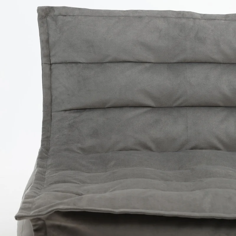 Kota Samt-Sofa, Dunkengrau