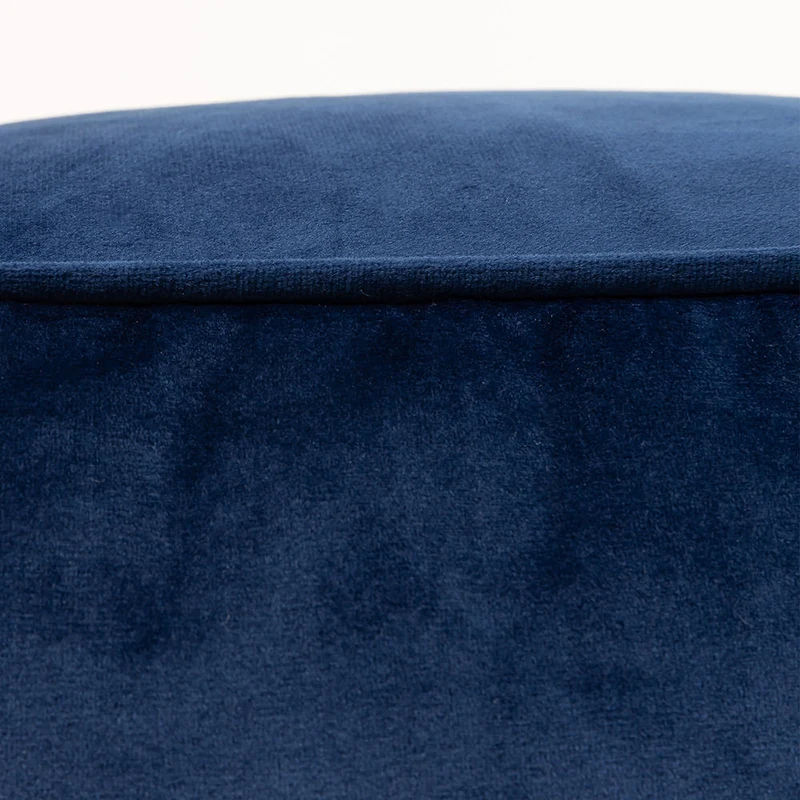 Amara Samt-Sitzhocker – Marineblau
