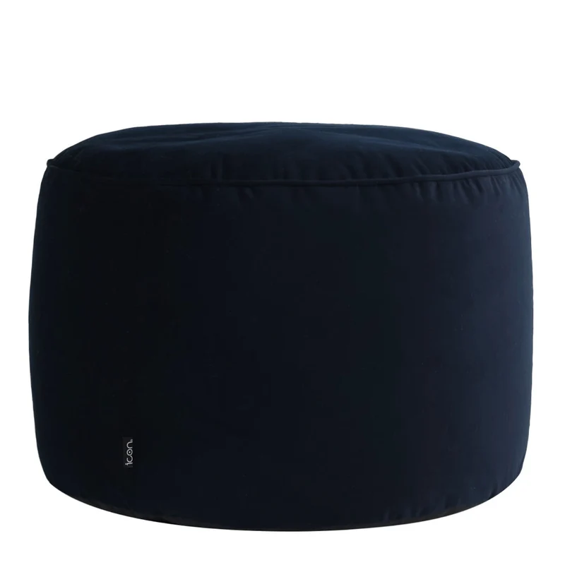 Milano Samt-Hocker, Mitternachtsblau