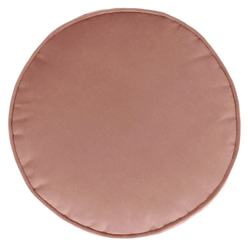 Milano Samt-Pouffe-Hocker – Rosa