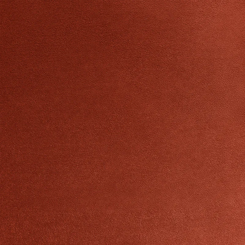 Milano Samt-Sitzpouf - Terrakotta