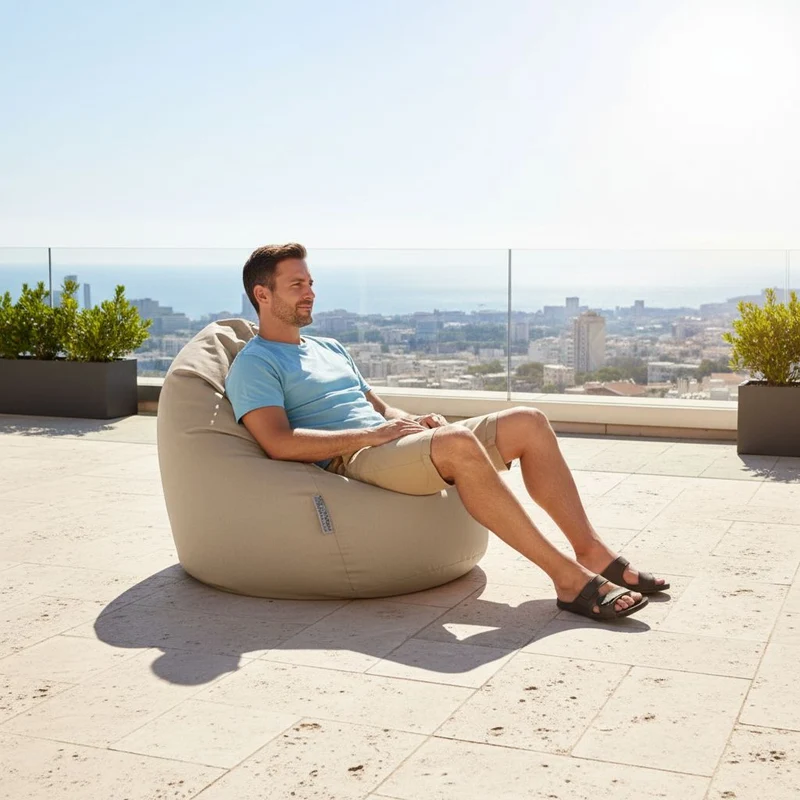Sitzsack Beanbag Talea XXL Outdoor, sand