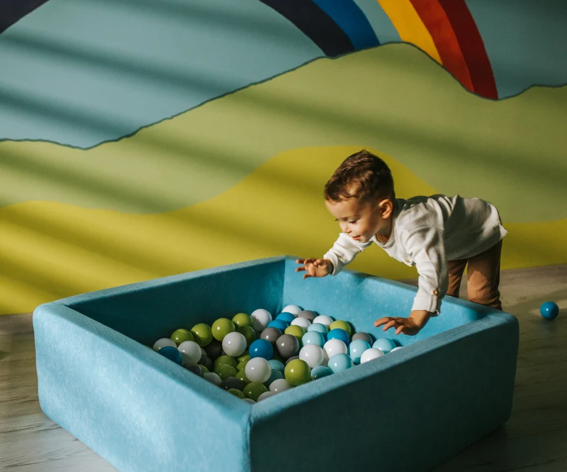 Bällebad Bällepool Quadrat Weiches Für Kinder Plastikbälle Spielbecken