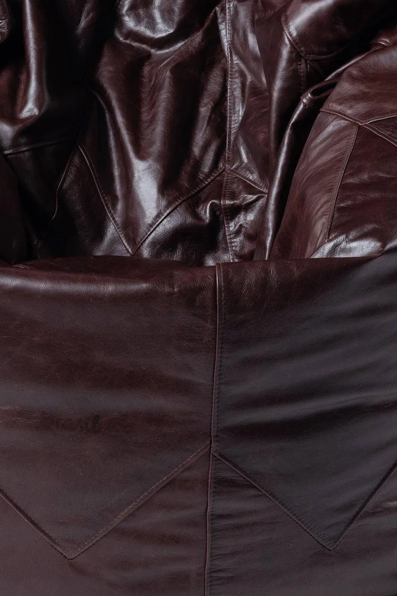 Sitzsack aus Leder Premium, Groß - Bahia