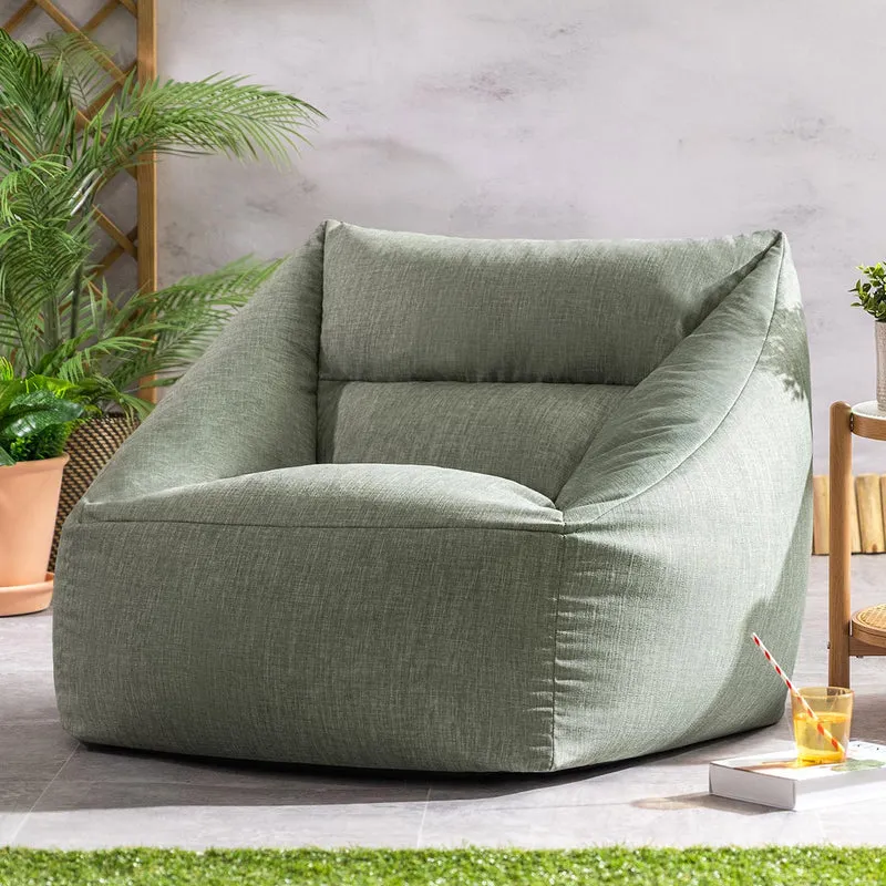 Natalia Gewebter Outdoor-Sessel-Sitzsack, Salbeigrün
