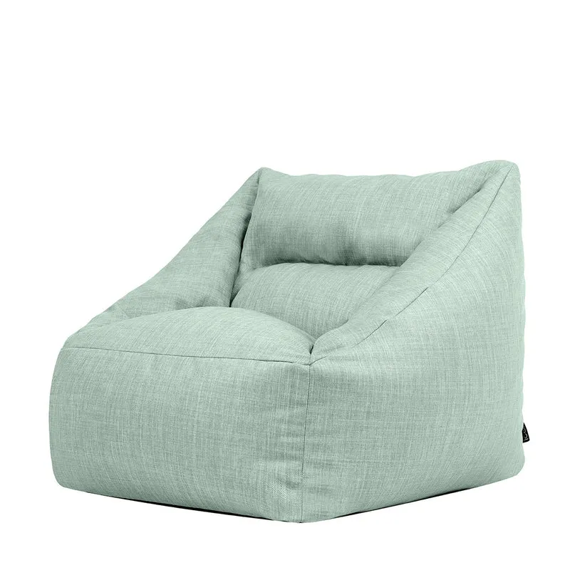 Natalia Gewebter Outdoor-Sessel-Sitzsack, Salbeigrün