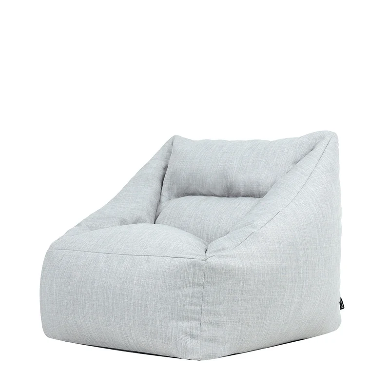 Natalia Gewebter Outdoor-Sessel-Sitzsack, Grau