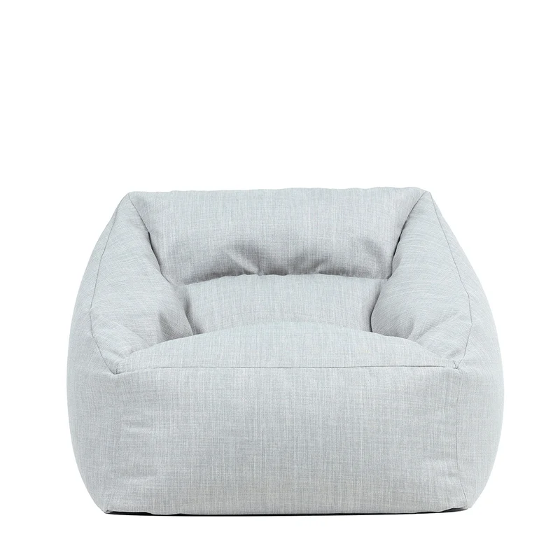 Natalia Gewebter Outdoor-Sessel-Sitzsack, Grau
