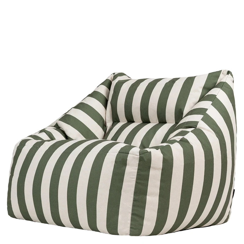 Natalia Gewebter Sessel-Sitzsack, Olivgrün