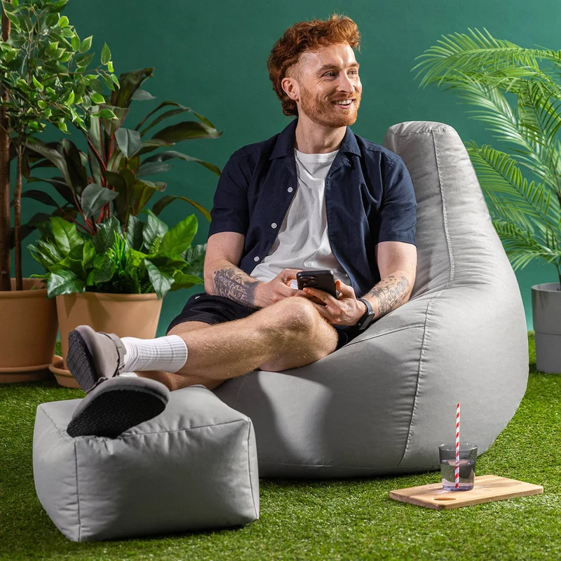 Dalton Relaxsessel Indoor-Outdoor Gaming Sitzsack – Grau