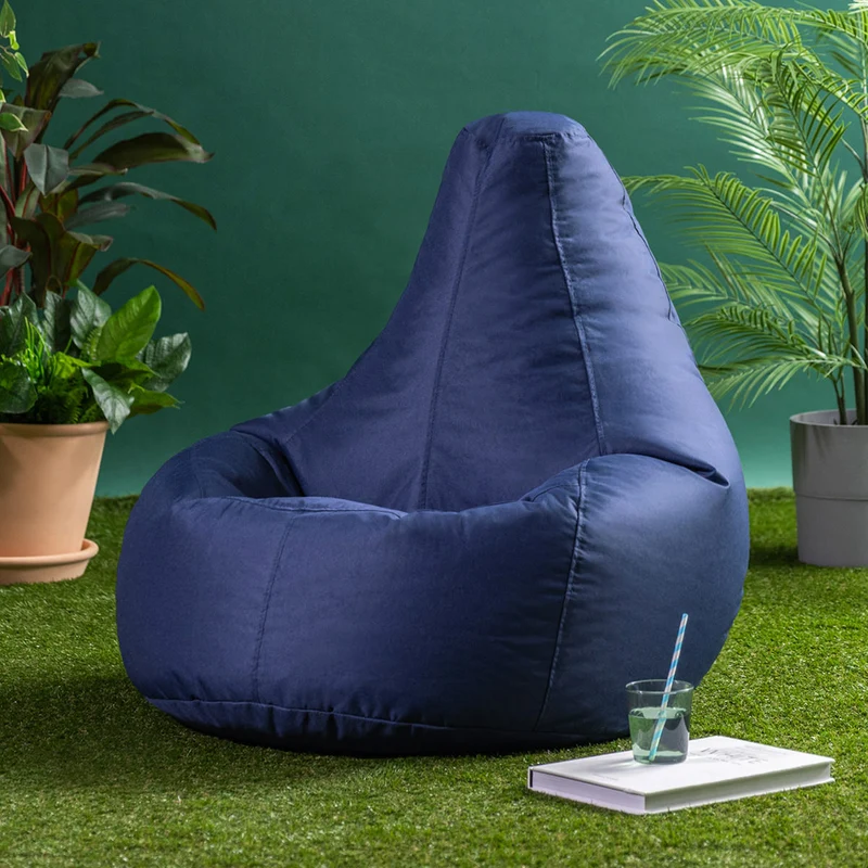 Recliner Sitzsack für den Innen- und Außenbereich, Dunkenblau