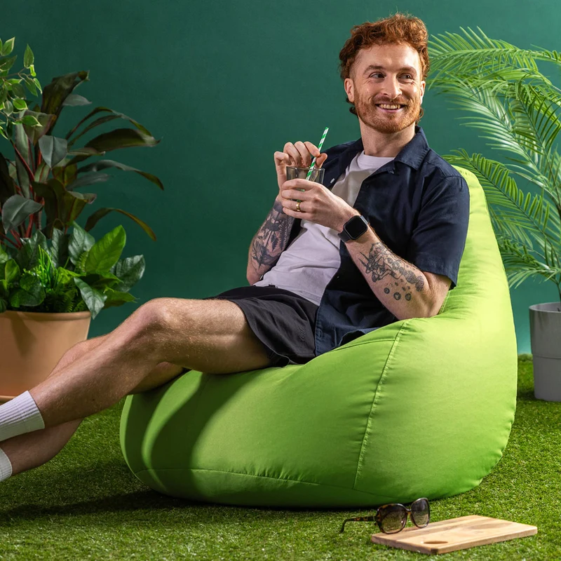 Gaming-Sitzsack Dalton für drinnen und draußen – Limettengrün